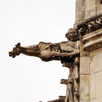 Gargoyle Hubertus-Kapelle Amboise Grab von Leonardo da Vinci